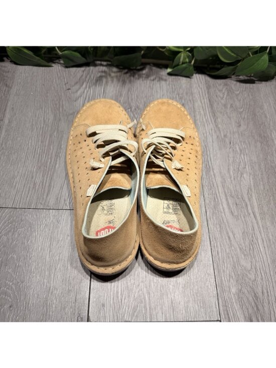 On Foot Silken Low Top Sneaker Perforated Tan Size 38 Spain main image 12